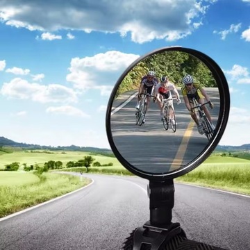 ВЕЛОСИПЕДНОЕ ЗЕРКАЛО ДЛЯ РУЛЯ ВЕЛОСИПЕДА, КОНВЕКЦИОННОЕ, РЕГУЛИРУЕМОЕ, ШИРОКОУГОЛЬНОЕ
