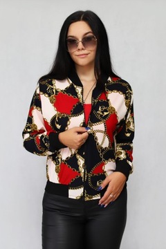 ЛЕГКИЙ СВИТШОТ-БОМБЕР С ПРИНТОМ