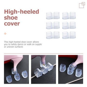 12 противоскользящих защитных чехлов для высоких каблуков.