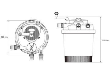 САМООЧИЩАЮЩИЙСЯ ФИЛЬТР НАЖАТИЯ CPF-3500 UV-C ЛАМПА 11ВТ ДО 8000Л