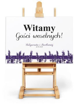 PLAKAT WESELNY ŚLUBNY 50x70cm personalizowany