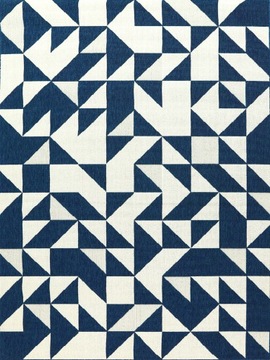 DWUPOZIOMOWY DYWAN SZNURKOWY 140x200 GEOMETRYCZNY