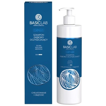 BasicLab Oczyszczający Szampon do Włosów Tłustych Przetłuszczających 300ml