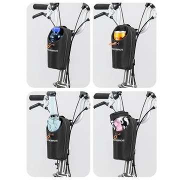 РОЗЕТКА ДЛЯ ВЕЛОСИПЕДНОЙ СУМКИ С ДЕРЖАТЕЛЕМ ДЛЯ БУТЫЛОК ROCKBROS