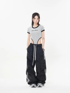 Y2K Women Streetwear Techwear Vintage Cargo Korean