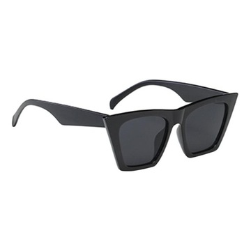 Damskie męskie lustrzane okulary przeciwsłoneczne 400 czarne