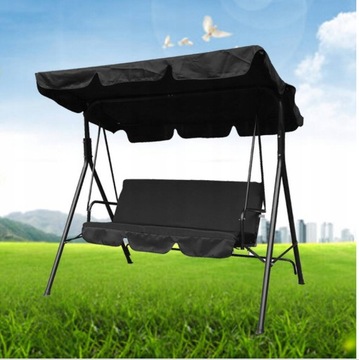 МЕТАЛЛИЧЕСКИЕ САДОВЫЕ КАЧЕЛИ, ОТДЕЛЬНО СТОЯЩАЯ СКАМЬЯ-КАЧАЛКА С КРЫШКОЙ НА 3 ЧЕЛОВЕКА