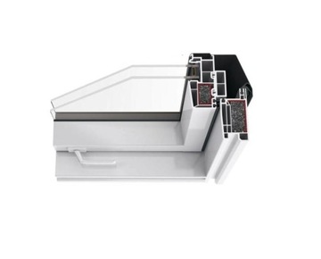 Мансардное окно ПВХ SKYLIGHT 66x98 + RAL7043 ОКНО