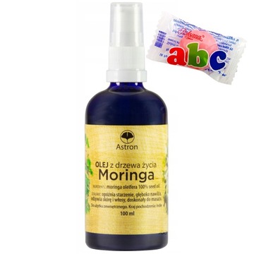 Astron Olej Moringa 100ml opóźnia starzenie skóry zmarszczki wzmacnia włosy
