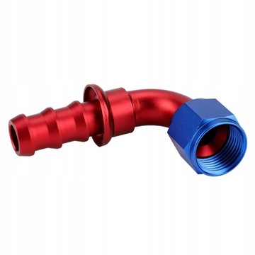 ФИТИНГ AN10 С МАСЛЯНЫМ ОХЛАЖДЕНИЕМ, КОНЕЦ 90 ГРАДУСОВ, РЯДНЫЙ, НАЖМИТЕ С ПОВОРОТНЫМ ЗАМКОМ