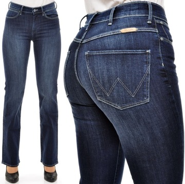 WRANGLER spodnie BOOTCUT high waist TINA _ W28 L34