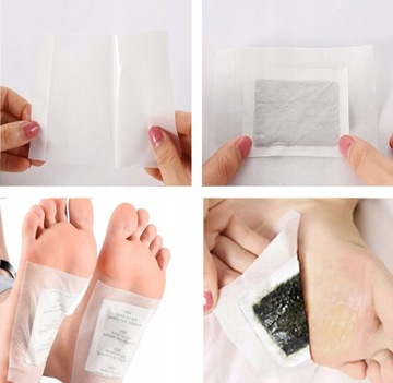 100 ШТ. ПАТЧИ ДЛЯ ДЕТОКСИКАЦИИ НОГ С БАМБУКОВЫМ УГЛЕМ С ЛЕНТОЙ