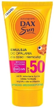 DAX SUN EMULSJA DO OPALANIA DLA DZIECI I NIEMOWLĄT SPF 50 TRAVEL 50ml