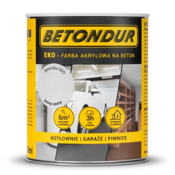 Farba do posadzki betonu EKO 0,75L jasna szara