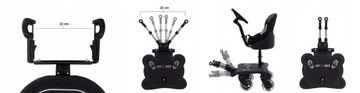 Удлинитель для коляски с сиденьем и рулем Universal 2in1 Easy X Rider V5