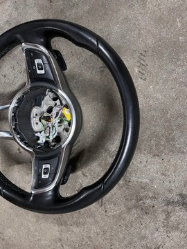 VW R-LINE KIEROWNICA SKÓRA ŁOPATKI