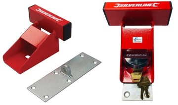 ZESTAW PODSTAWA I BLOKADA DRZWI GARAŻOWE PANELOWE ANTYWŁAMANIOWA MOCNA