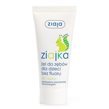 ZIAJKA ŻELOWA PASTA DO ZĘBÓW DLA DZIECI BEZ FLUORU