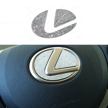 DIAMENTOWA NAKLEJKA NA KIEROWNICĘ LOGO LEXUS