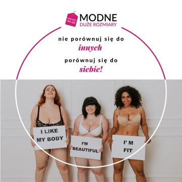 Gładka bluzka z dekoltem V PLUS SIZE rozm. 48-62