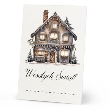 ПОДАРОЧНЫЕ ЭТИКЕТКИ праздники Новогодние бирки (10 шт.)