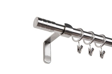 Karnisz Verdi 240cm pojedynczy 19mm efekt stali