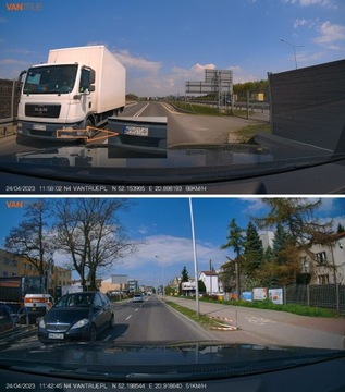 Vantrue N4PRO HDR WIFI APKA GPS KOMENDY 3 KAMERY