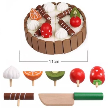 ДЕРЕВЯННЫЙ НАБОР ДЛЯ РАЗРЕЗКИ ТОРТА ДЛЯ ДЕТЕЙ МАГНИТ ТОРТ МАТАДИ НА ДЕНЬ РОЖДЕНИЯ