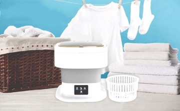 МИНИ-СТИРАЛЬНАЯ МАШИНА 10 Л, СКЛАДНАЯ, ПОРТАТИВНАЯ, ИДЕАЛЬНО ДЛЯ КВАРТИРЫ И ПУТЕШЕСТВИЙ