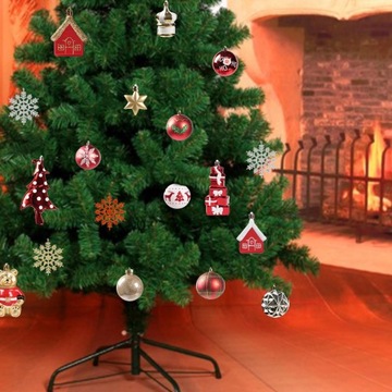 70x Набор елочных игрушек в форме шаров. Небьющиеся украшения.