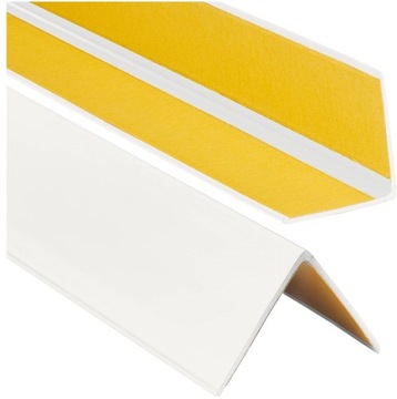 KĄTOWNIK PCV 30x30 180cm Listwa Narożna BIAŁA Narożnik Samoprzylepna