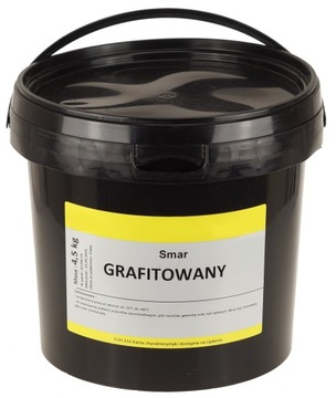 SMAR GRAFITOWANY 4,5 kg PODWOZIOWY DO PRZEGUBÓW RESORÓW SMAROWNICY WIADRO