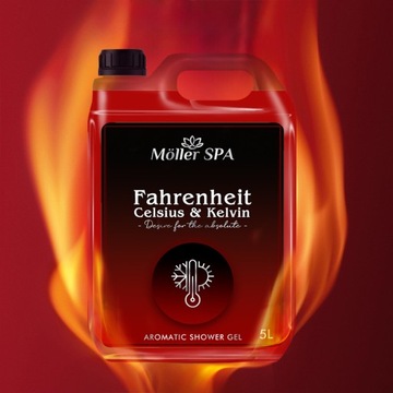 Гель для душа FAHRENHEIT CELSIUS и KELVIN с парфюмерным ароматом 5л ДЕН