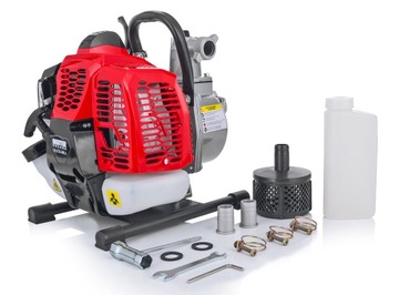 НАСОС PRO COMPOSITION для воды Мотопомпа БЫСТРОЕ всасывание 1 ФУТ ДЮЙМ + МАСЛО + ШЛАНГИ 35М