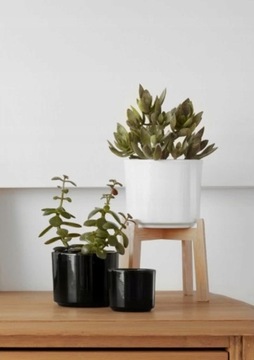 КЕРАМИЧЕСКАЯ КРЫШКА ДЛЯ ЦВЕТОЧНОГО ВАЗОНА 14 СМ, БЕЛЫЙ ГЛЯНЦЕВЫЙ