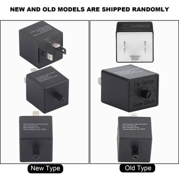 12 В 24 В 3-контактное регулируемое светодиодное реле указателя поворота