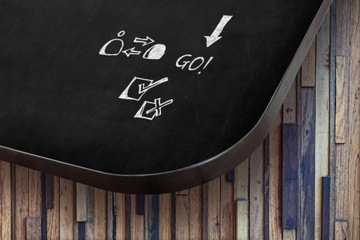 Доска меловая безрамная черная магнитная 200х100 см + бесплатные магниты