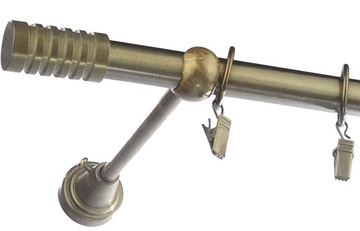 Karnisz metalowy fi 19 pojedynczy 230 cm