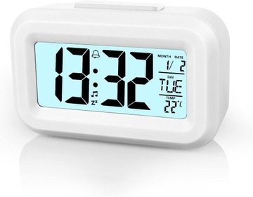 Zegar budzik Vicloon biały 8,8cm