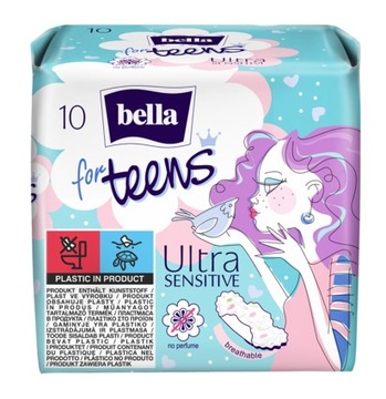 PODPASKI BELLA FOR TEENS Ultra Sensitive 10 szt.