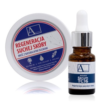 ARKADA serum kolagenowe TC16 + maść na skórę stóp