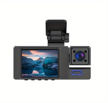 3-канальная передняя и задняя внутренняя автомобильная камера, автомобильная камера 1080P с ИК и ночным видением,