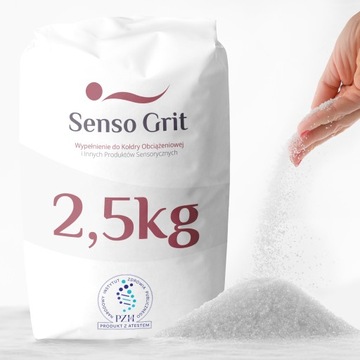 Wypełnienie do pościeli sensorycznej Senso Grit 2,5kg ATEST PZH