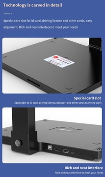 Сканер документов Визуализатор с двойной камерой 10/5М