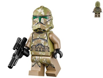 Unikat LEGO SW - 41st Kashyyyk Clone Trooper + blaster ! 75142 sw0519