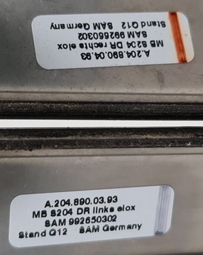 STŘEŠNÍ NOSIČ STŘEŠNÍ MERCEDES W204 KOMBI A2048900393