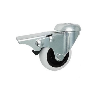 KOŁO MEBLOWE fi 50 SKRĘTNE HAMULEC OTWÓR CENTRALNY