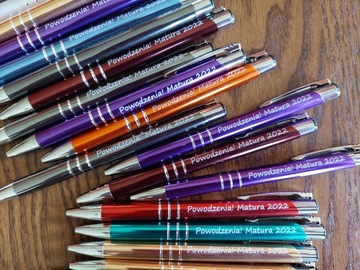 DŁUGOPIS-MATURA-EGZAMIN-8 KLAS-CZARNY WKŁAD-GRAWER