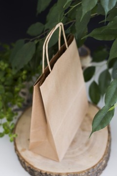 БУМАЖНЫЙ ПАКЕТ 18х8х22 серый 10 шт 180х80х225 ЭКО