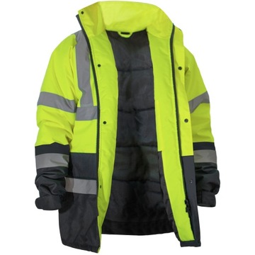 УТЕПЛЕННАЯ ЗИМНЯЯ СВЕТООТРАЖАЮЩАЯ РАБОЧАЯ КУРТКА XXL
